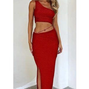 NEVER WORN Tigermist Pearlie Red Sexy Set- Size XS